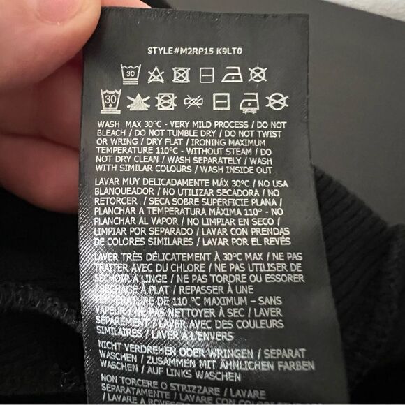 Guess Sweater Womens Small Black Rib-Knit Long Sleeve Turtle Neck Viscose Blend - Picture 11 of 13